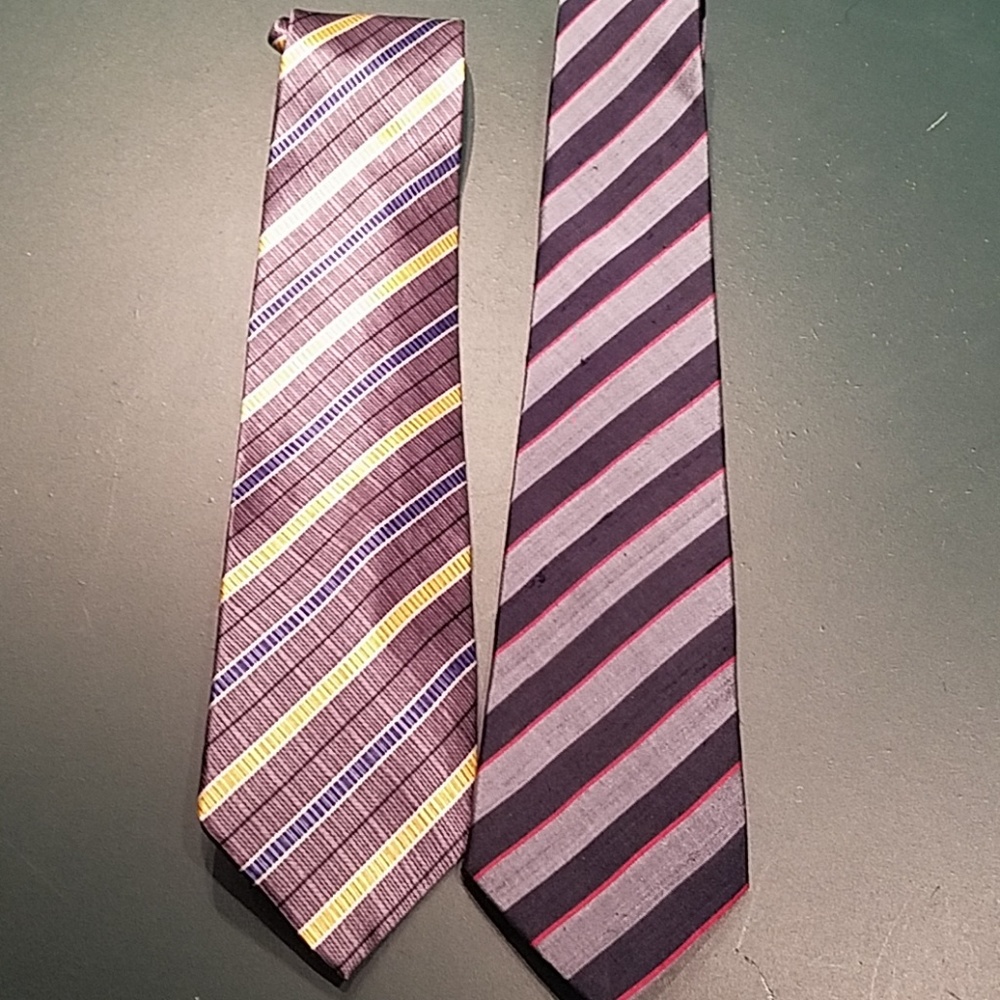 Silk tie set of 2